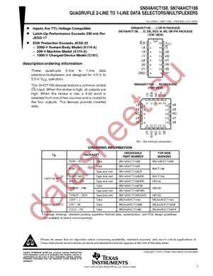 SN74AHCT158D datasheet  